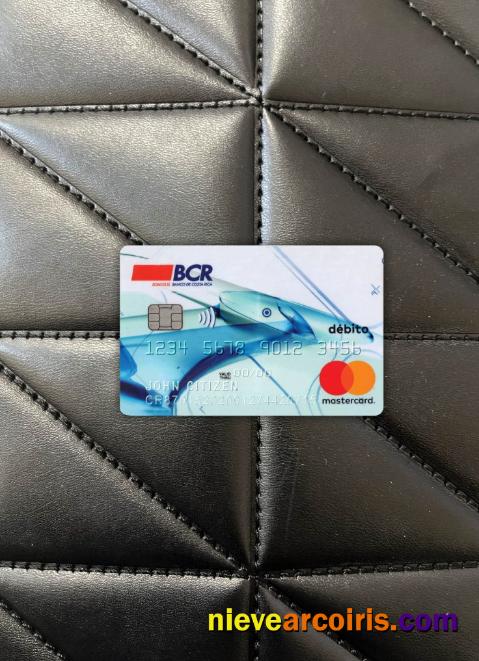 Costa Rica The Bank of Costa Rica mastercard debit version 2 photolook